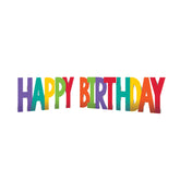 Happy Birthday 12 inch Corrugated  4 pc Yard Sign